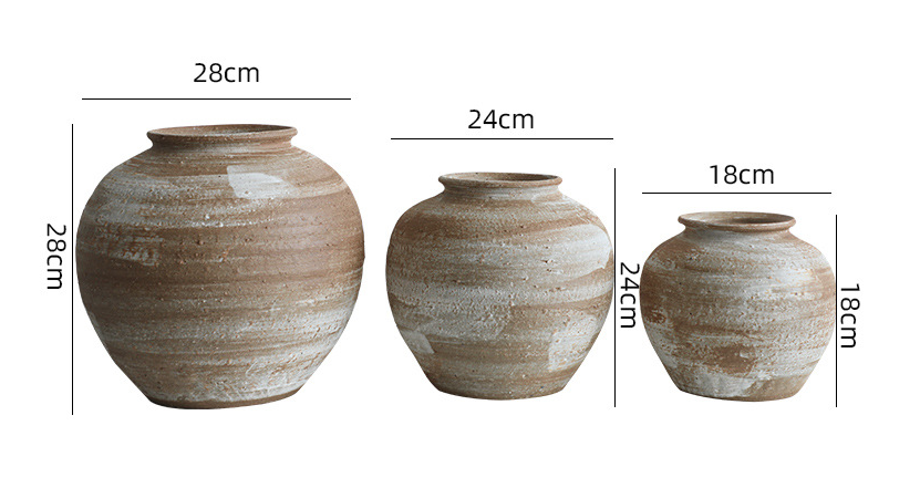 Danish-style ceramic vase ornaments living room decoration white wabi-sabi style stoneware vase creative homestay hydroponic flower vases