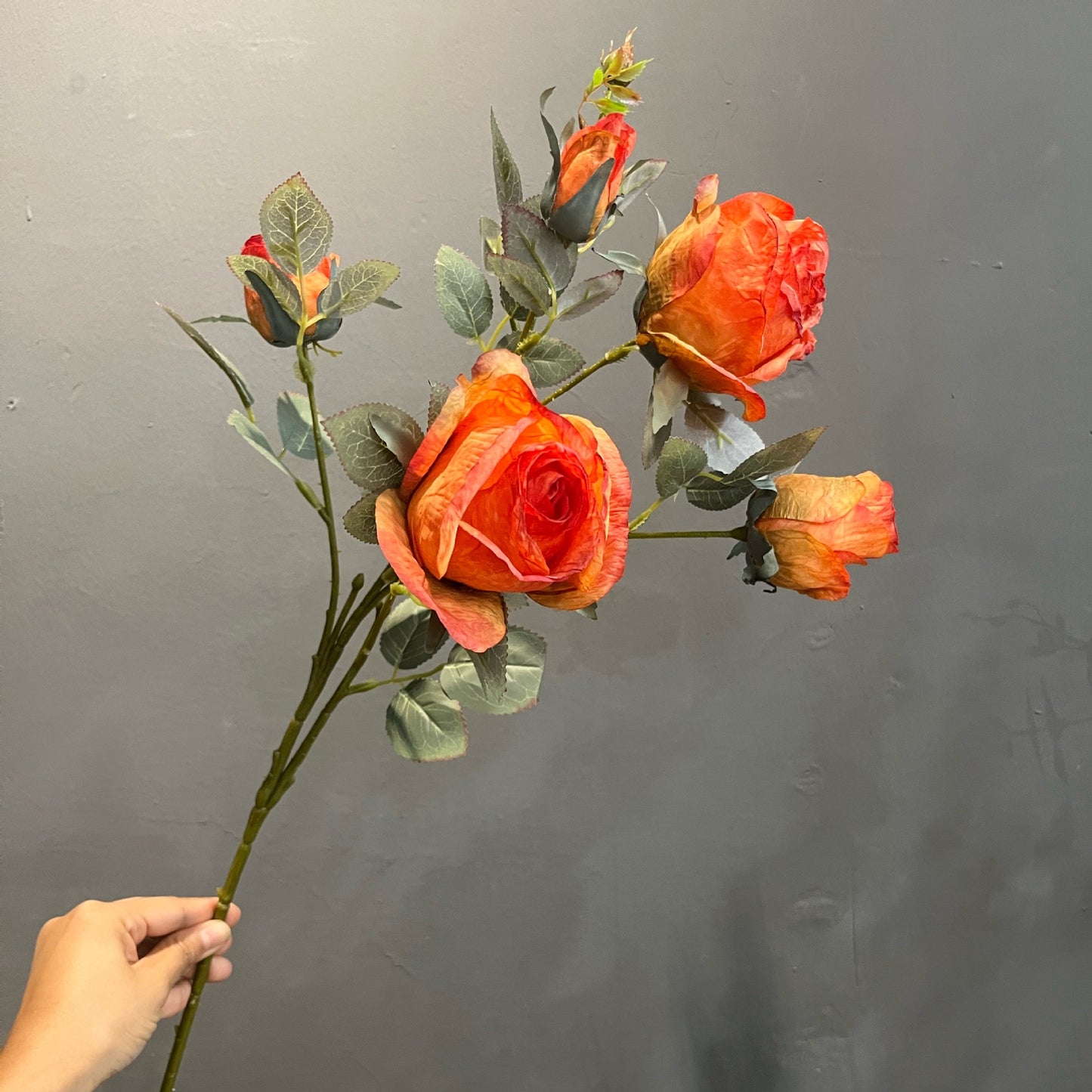 French rose artificial flowers luxury high-level simulated flower bouquet ornaments table settings living room decorative flowers