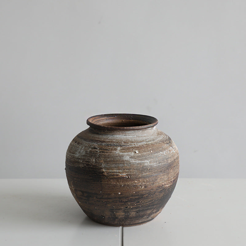 Danish-style ceramic vase ornaments living room decoration white wabi-sabi style stoneware vase creative homestay hydroponic flower vases