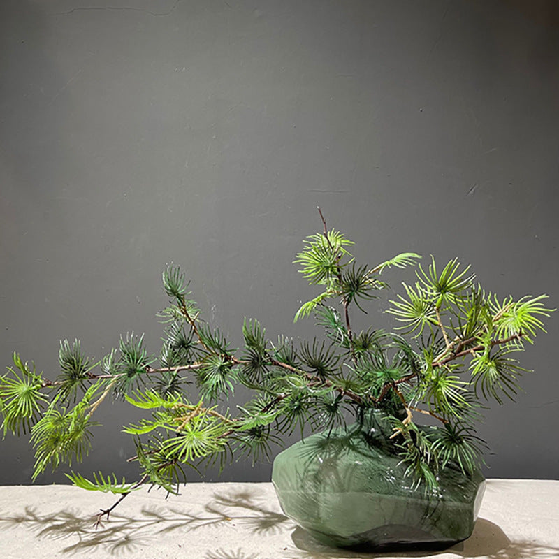 Artificial pine branches pseudolarix amabilis large artificial trees furnishings floral art decoration