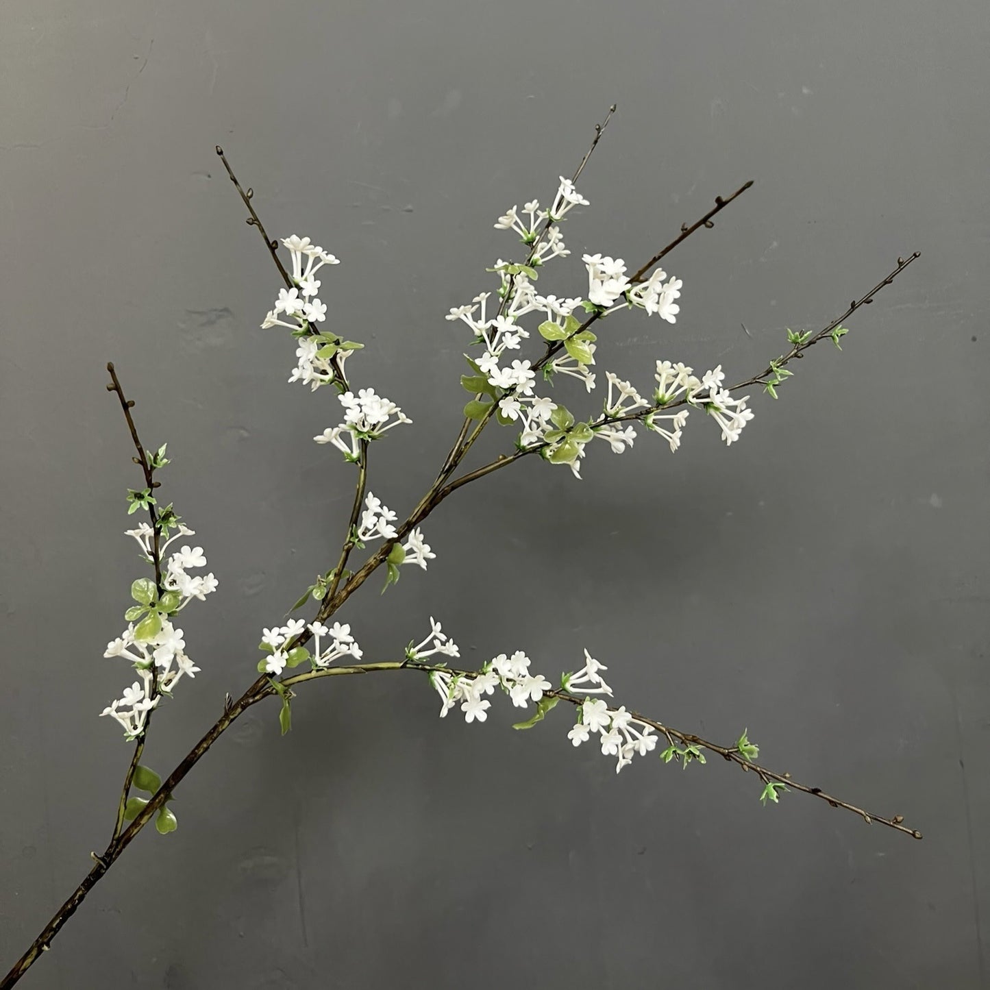Realistic touch high-quality fontanesia fortunei outdoor artificial flowers willow branches wedding photography