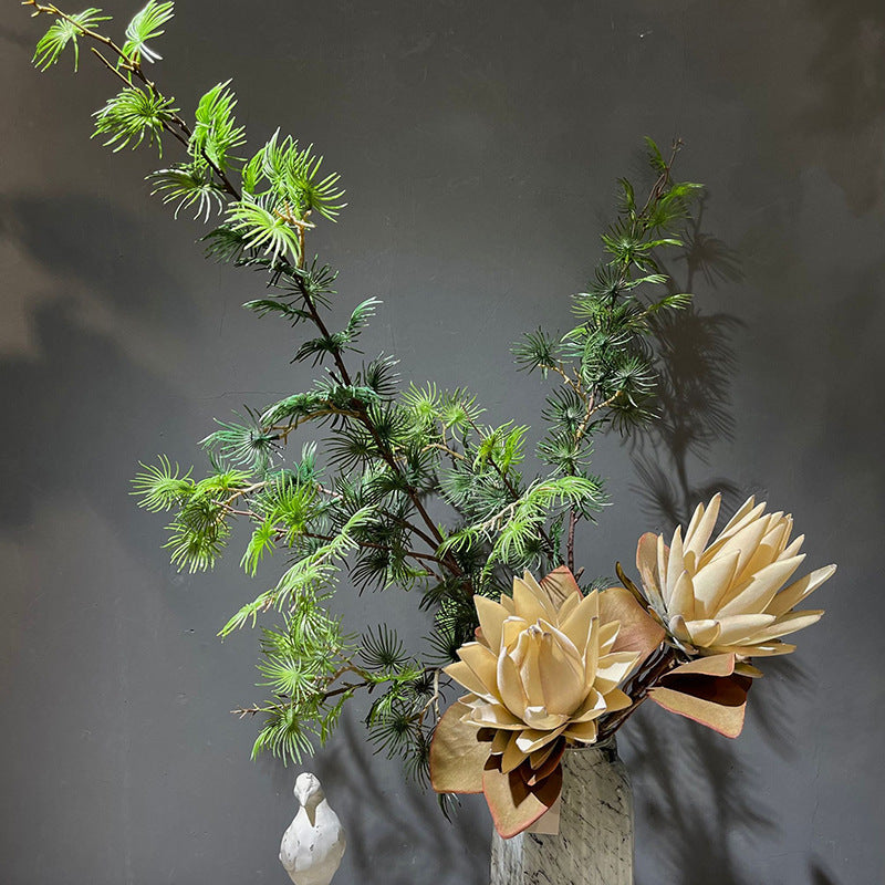 Artificial pine branches pseudolarix amabilis large artificial trees furnishings floral art decoration