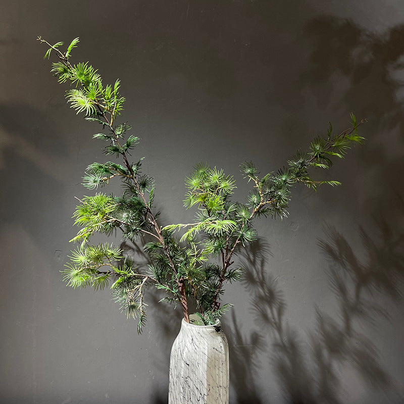 Artificial pine branches pseudolarix amabilis large artificial trees furnishings floral art decoration