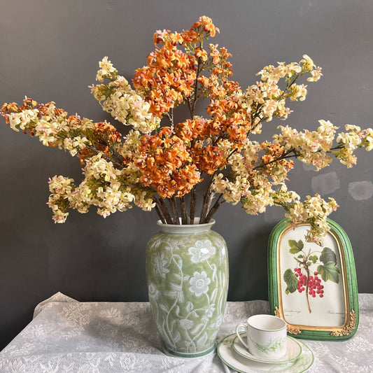 Retro artificial lilac flower living room artificial flower dining table decoration home floral art and creative ornaments