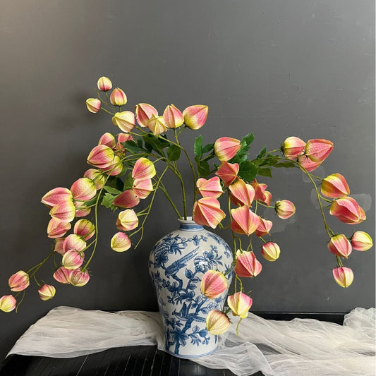 Koelreuteria paniculata fruit artificial flower golden berry high-quality display model room folk flower art ornaments wedding photography props