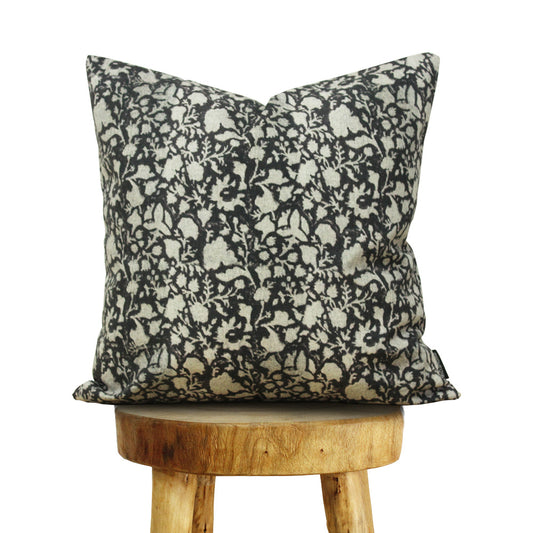 Floral print Cushion Cover custom pillow cases black retro cushion