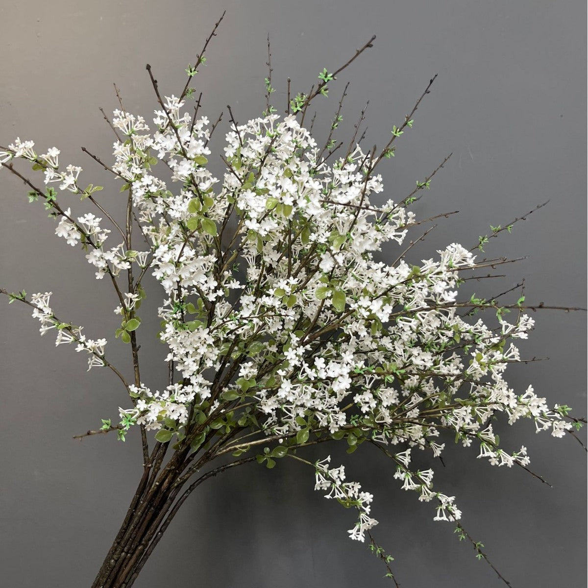 Realistic touch high-quality fontanesia fortunei outdoor artificial flowers willow branches wedding photography